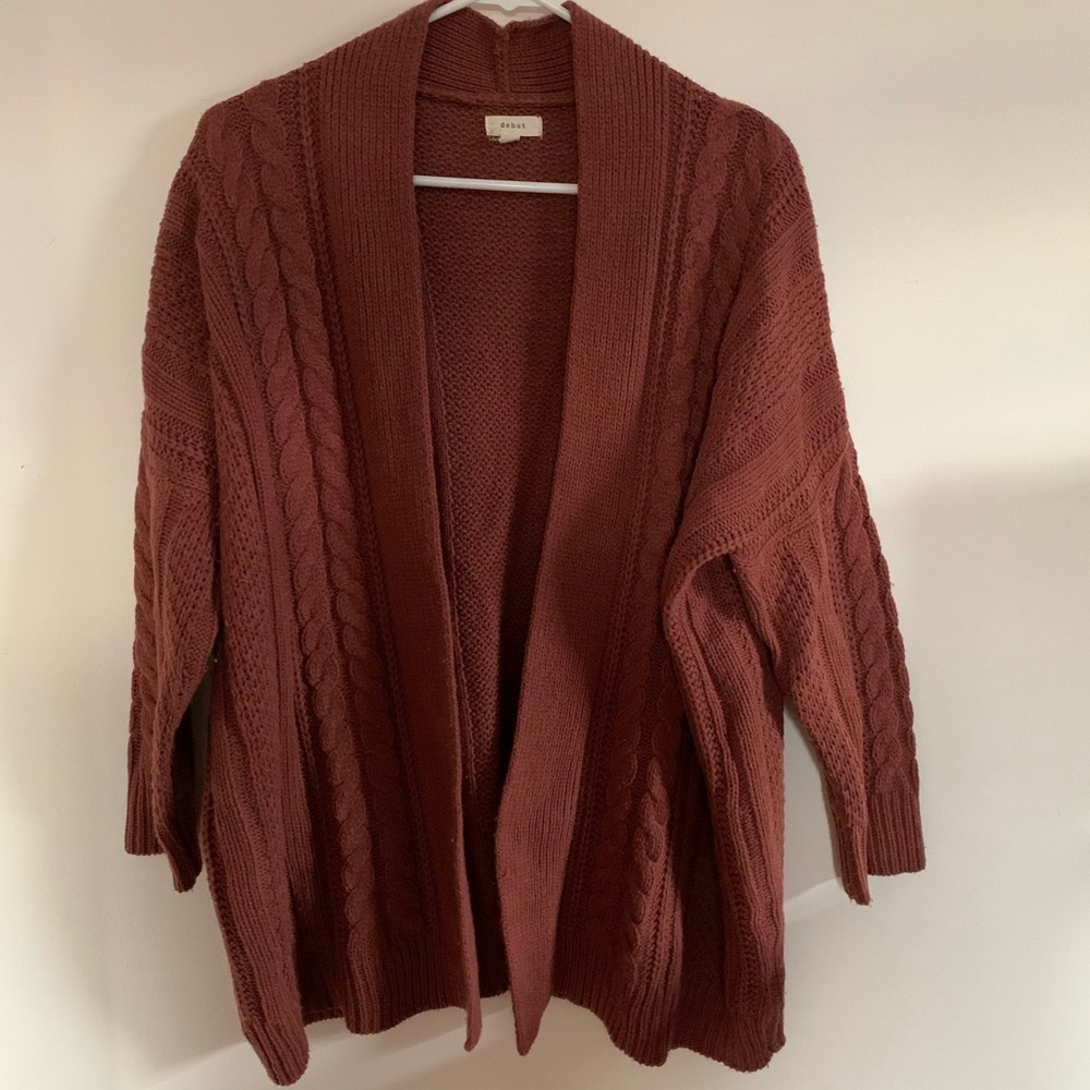 Brown cardigan